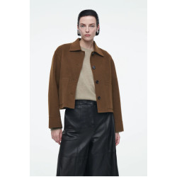 BOXY DOUBLE-FACED WOOL JACKET